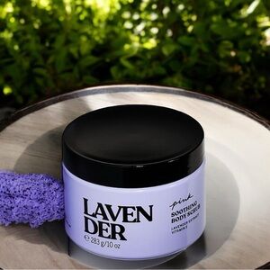 🆕PINK-LAVENDER SOOTHING BODY SCRUB! FULL SIZE 10oz. DERM TESTED, VEGAN & ♻️!